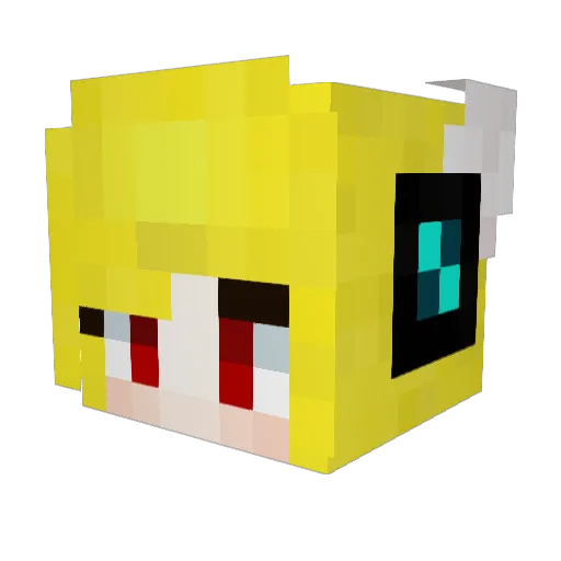 sau0429 Minecraft avatar head, 3D render