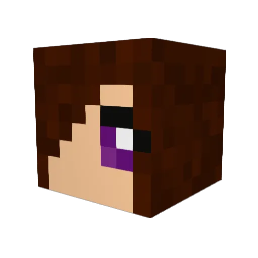 saucey1 Minecraft avatar head, 3D render