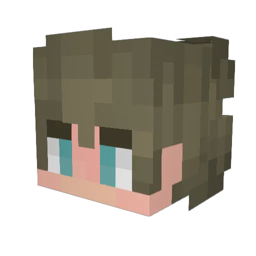 saucy10 Minecraft avatar head, 3D render