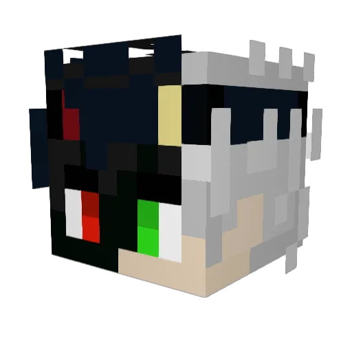 saucyTG Minecraft avatar head, 3D render
