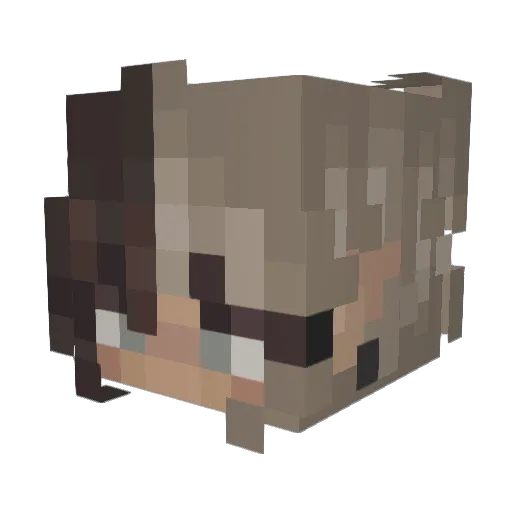 saucy_sides Minecraft avatar head, 3D render