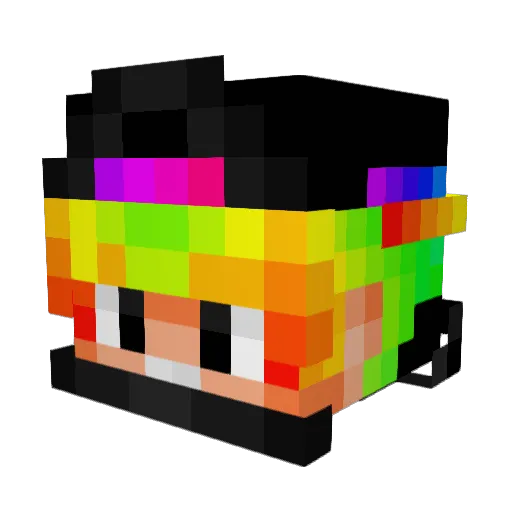 sauda Minecraft avatar head, 3D render