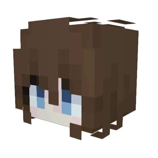 sauden666 Minecraft avatar head, 3D render