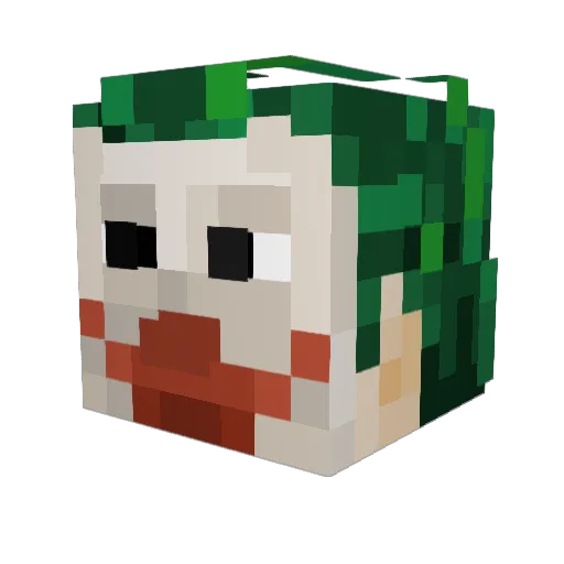 sauelau Minecraft avatar head, 3D render