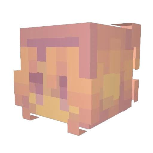 saukerl Minecraft avatar head, 3D render