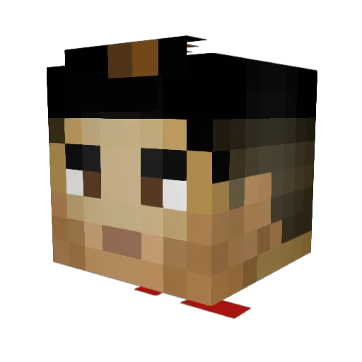 saul2005 Minecraft avatar head, 3D render