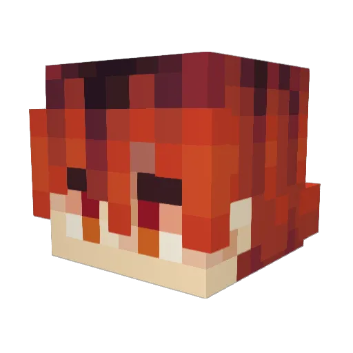 saulother Minecraft avatar head, 3D render