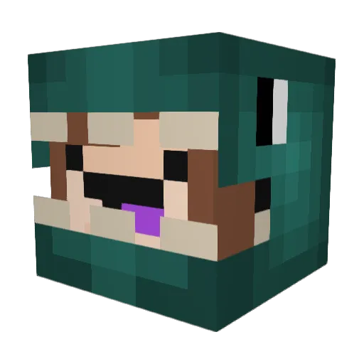 saulssj Minecraft avatar head, 3D render