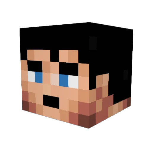 saultheman Minecraft avatar head, 3D render