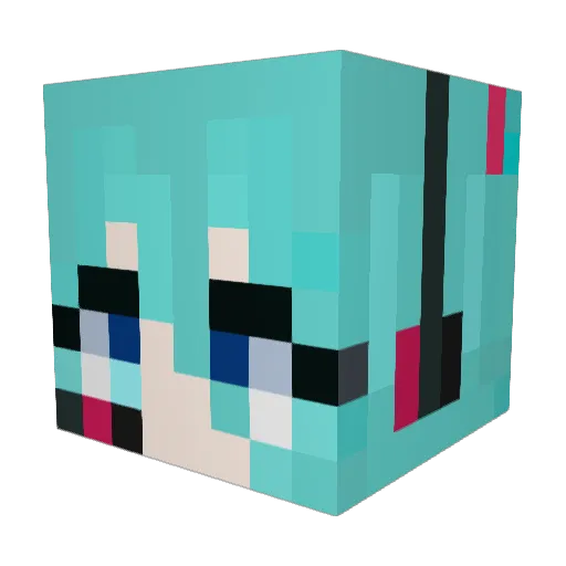 saumon_studio Minecraft avatar head, 3D render