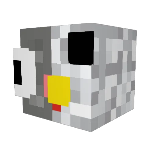 saunakarva1 Minecraft avatar head, 3D render