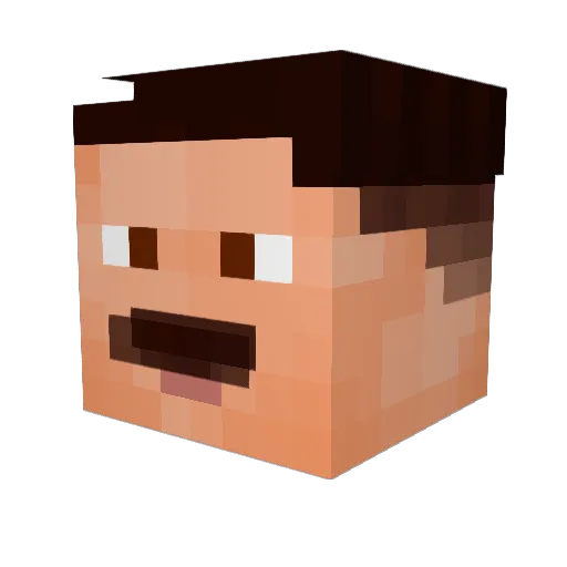 saundersboi Minecraft avatar head, 3D render