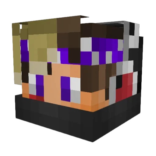 saupi_Hd Minecraft avatar head, 3D render