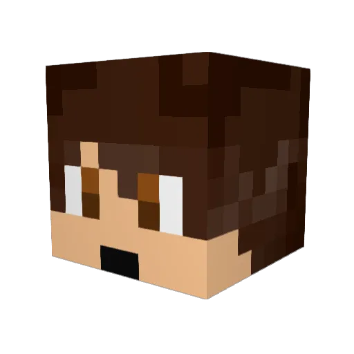 saurerdrops Minecraft avatar head, 3D render