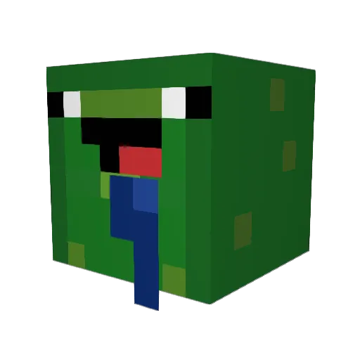 sauresGuerke Minecraft avatar head, 3D render