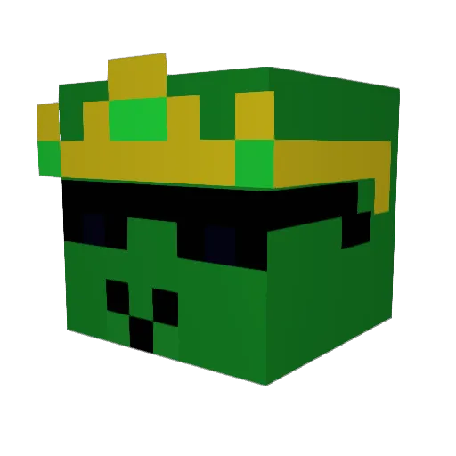 saurguy Minecraft avatar head, 3D render