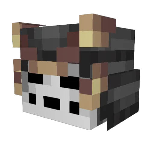 saurmanthewhite Minecraft avatar head, 3D render