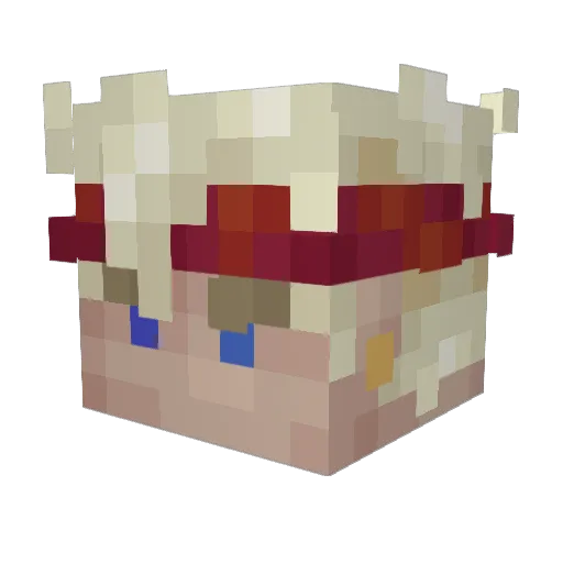 sausage4u Minecraft avatar head, 3D render
