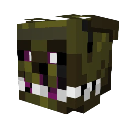 sausagewursts Minecraft avatar head, 3D render