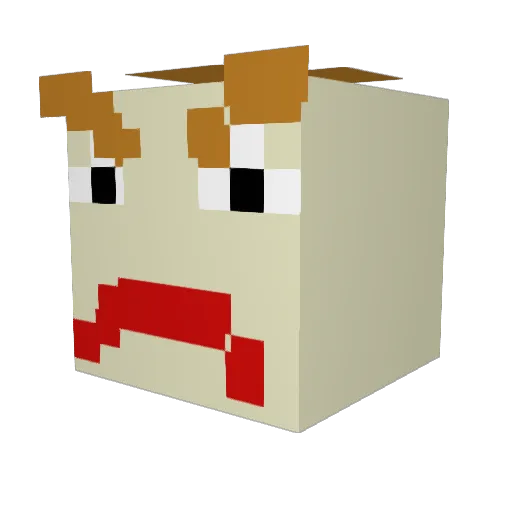 sauvagebarbie Minecraft avatar head, 3D render