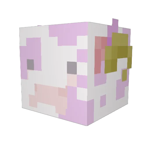 sauvyyb Minecraft avatar head, 3D render