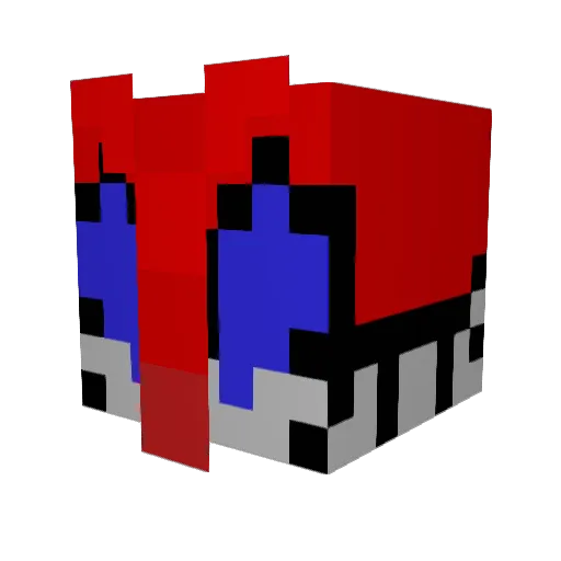 savadao Minecraft avatar head, 3D render