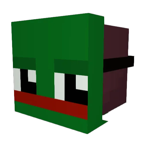 savage_me Minecraft avatar head, 3D render