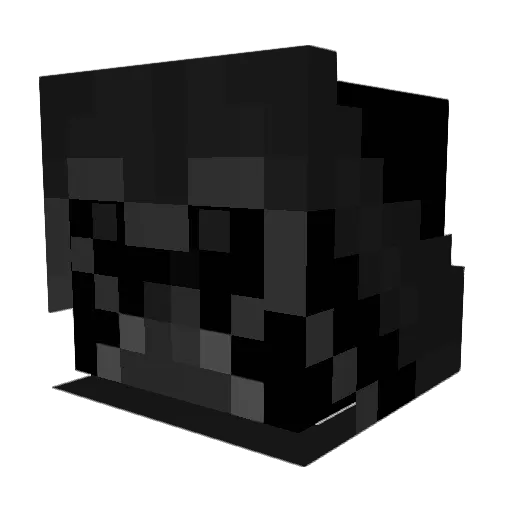 savage_mode Minecraft avatar head, 3D render