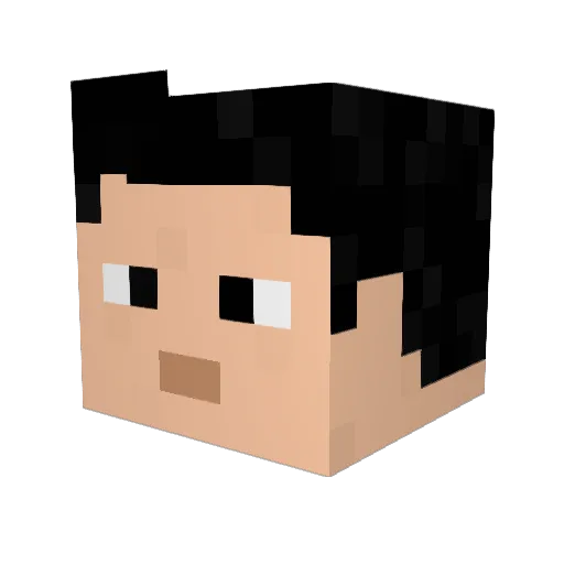 savagefox Minecraft avatar head, 3D render