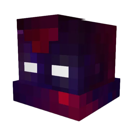 savagely Minecraft avatar head, 3D render