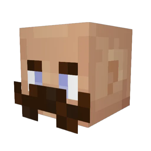 savagepoodle Minecraft avatar head, 3D render