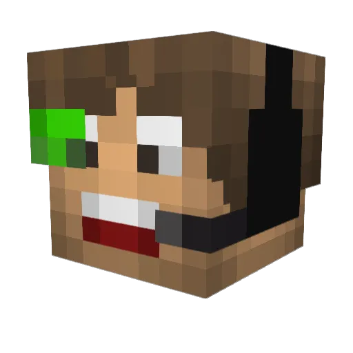 savagesega Minecraft avatar head, 3D render