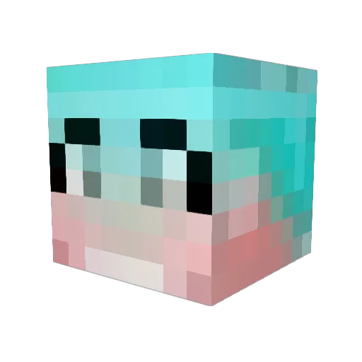 saver_Z Minecraft avatar head, 3D render