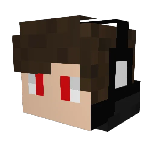 saverioitsfake Minecraft avatar head, 3D render