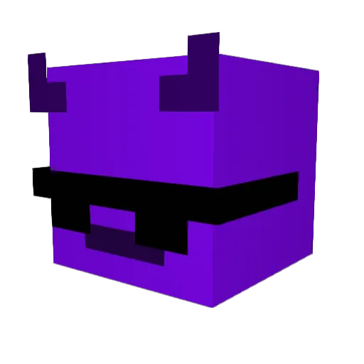 saves_ Minecraft avatar head, 3D render