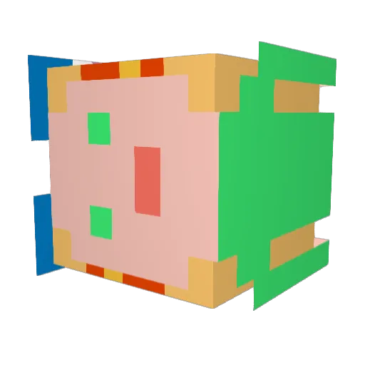 savethedinosaurs Minecraft avatar head, 3D render