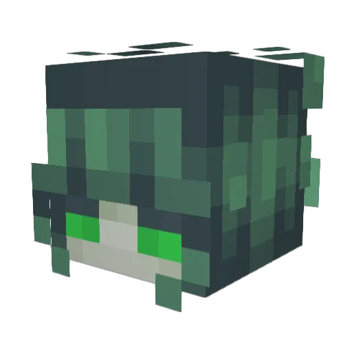 savium_ Minecraft avatar head, 3D render
