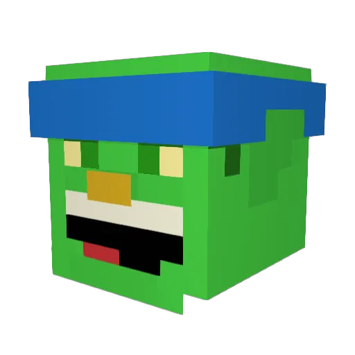 savixt Minecraft avatar head, 3D render