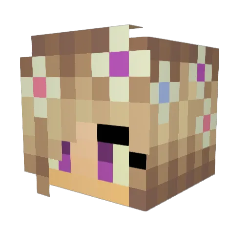 savvantha Minecraft avatar head, 3D render