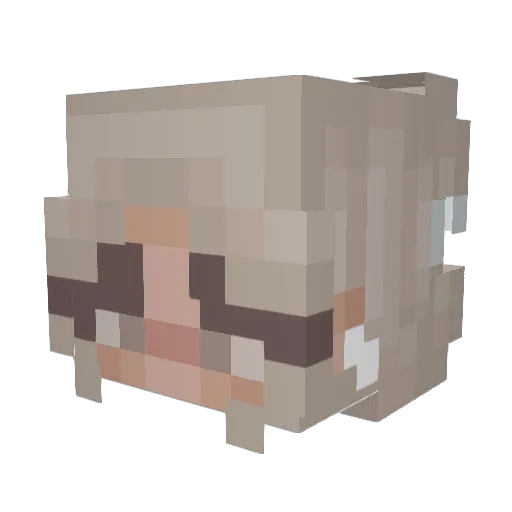 savvvannah Minecraft avatar head, 3D render