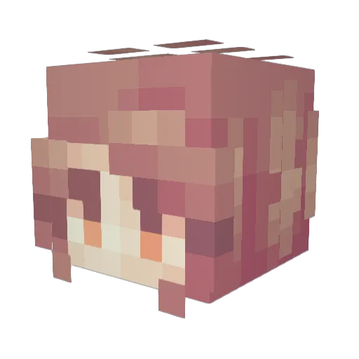 savvyge Minecraft avatar head, 3D render