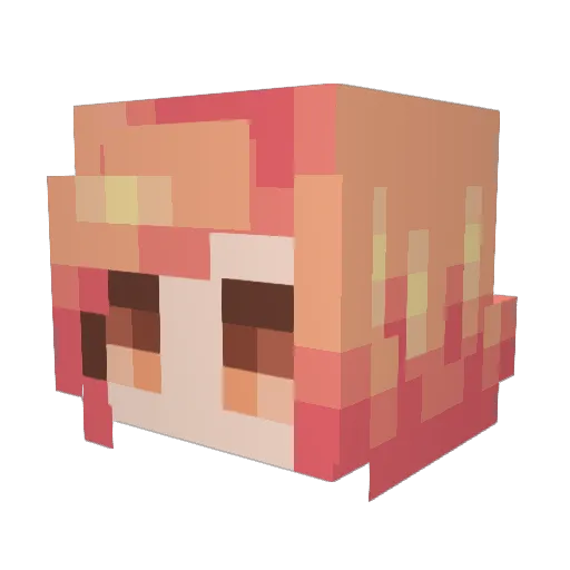 savvysushii Minecraft avatar head, 3D render