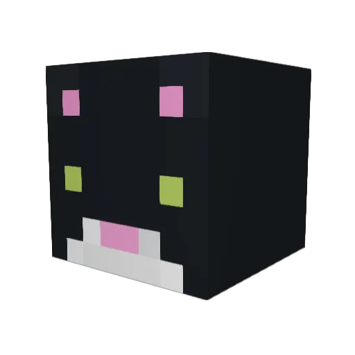 savxnna Minecraft avatar head, 3D render