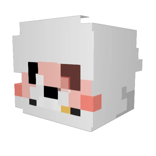 saw2goth Minecraft avatar head, 3D render