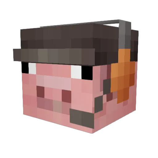 saw_mp4 Minecraft avatar head, 3D render