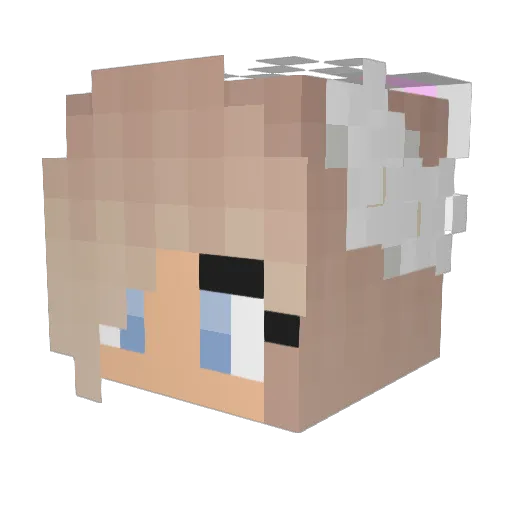 saweetie06 Minecraft avatar head, 3D render