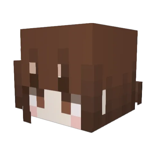 sawemi Minecraft avatar head, 3D render