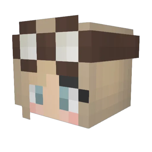 sawiii410 Minecraft avatar head, 3D render