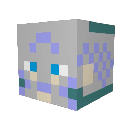 sawyerf99 Minecraft avatar head, 3D render