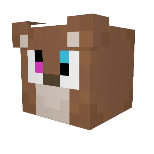 saxboii Minecraft avatar head, 3D render